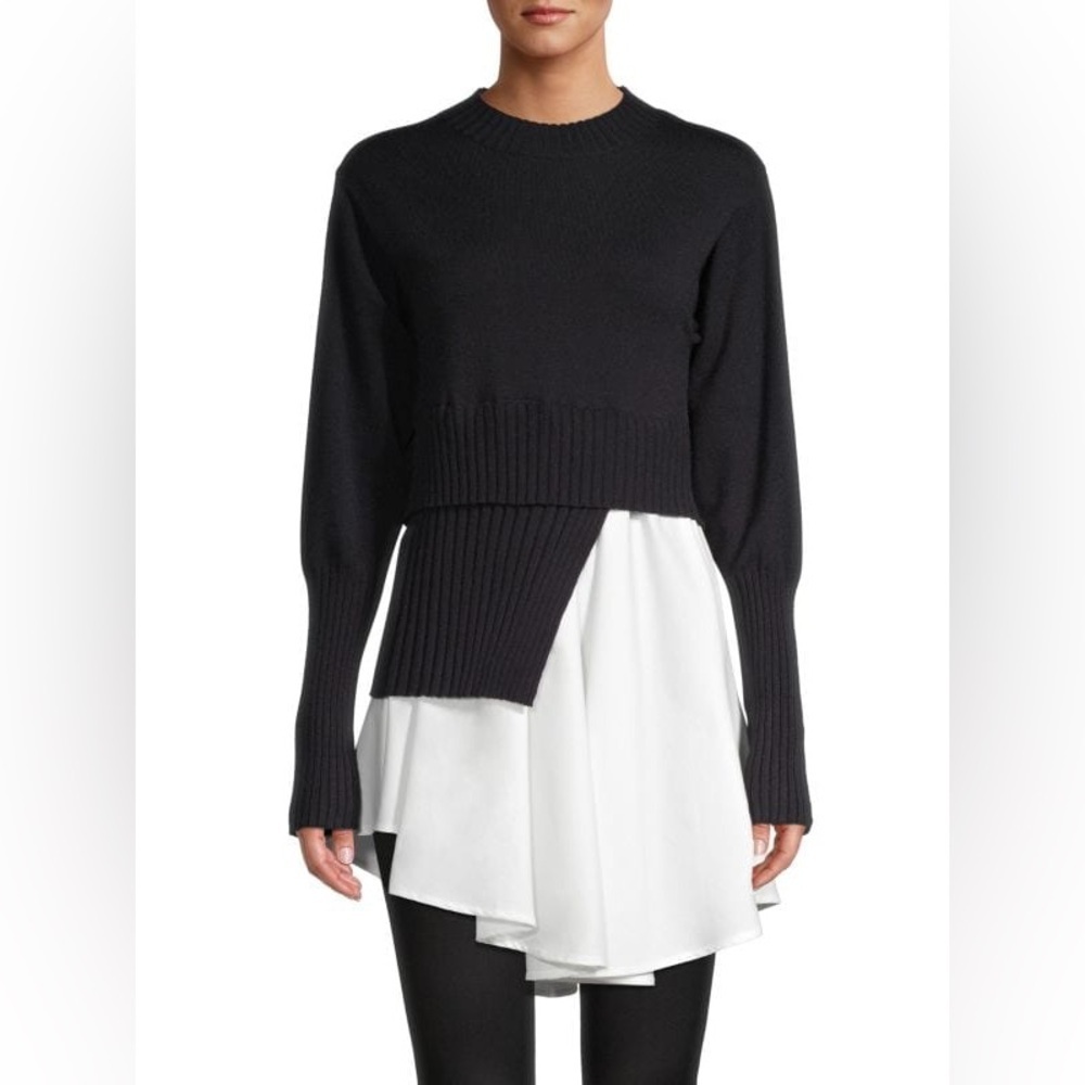 Avantlook Black and White Asymmetrical Tunic